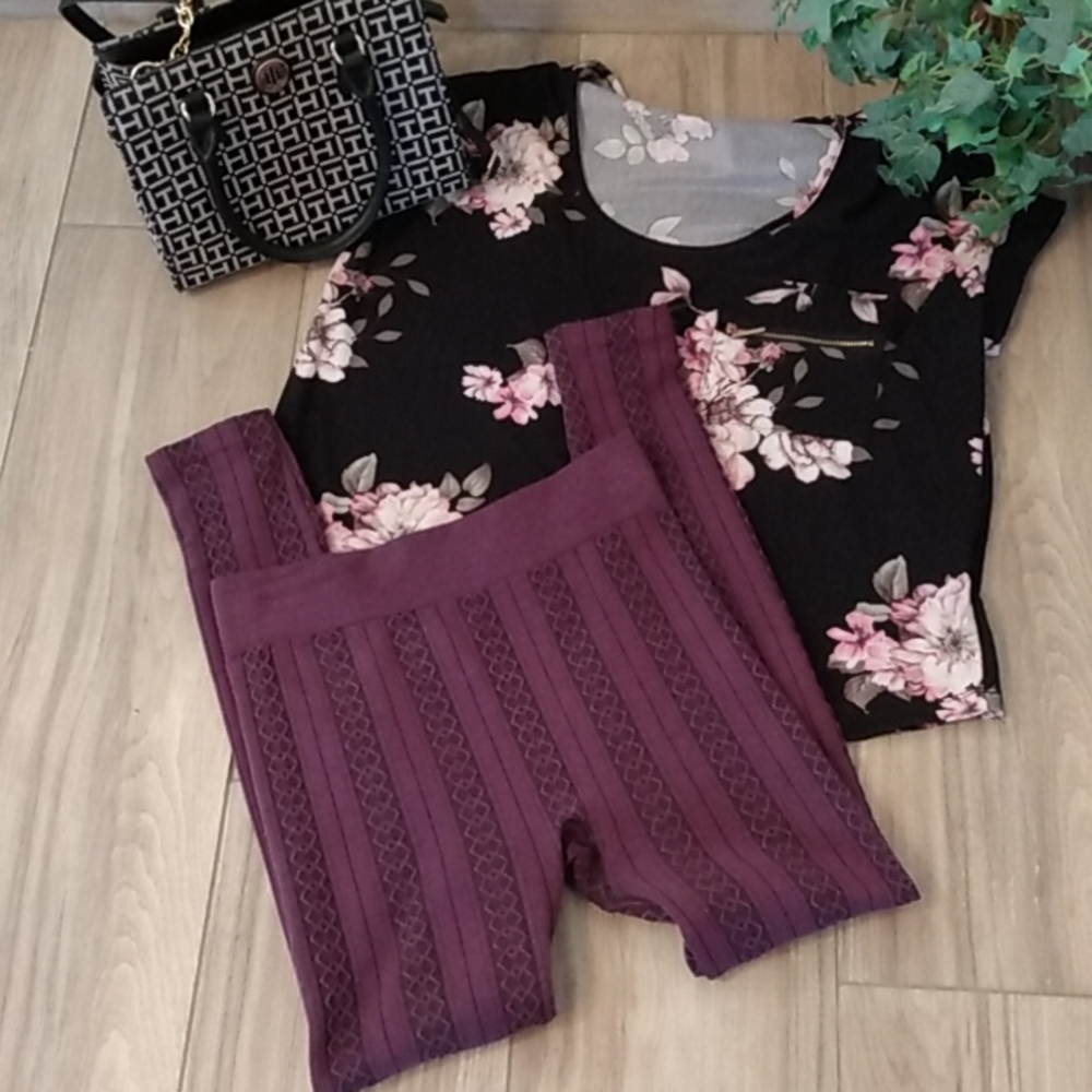 Time And Tru Plum Leggings